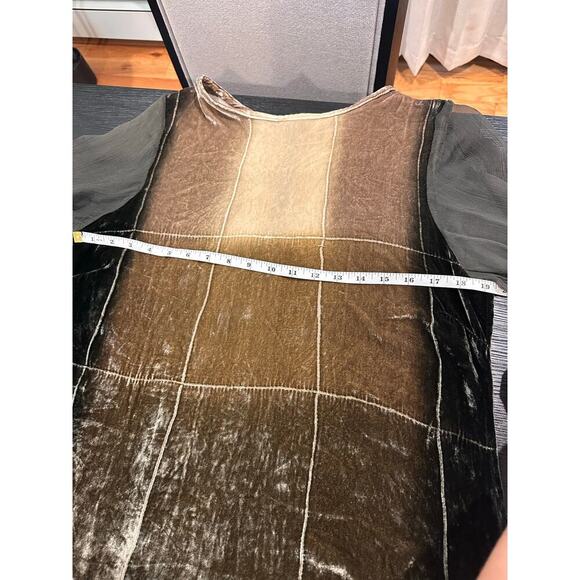 VINTAGE Viviana Uchitel Ombré Silk Velvet Dress WITH TAGS - Picture 5 of 6